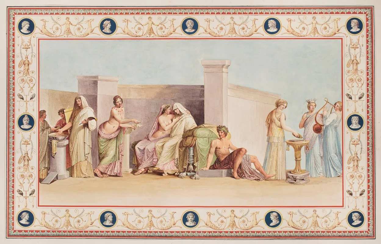 Vestigia Delle Terme Di Tito Quadro Aldobrandini Wedding Wall Art by Marco Carlone - High-Resolution Digital Print
