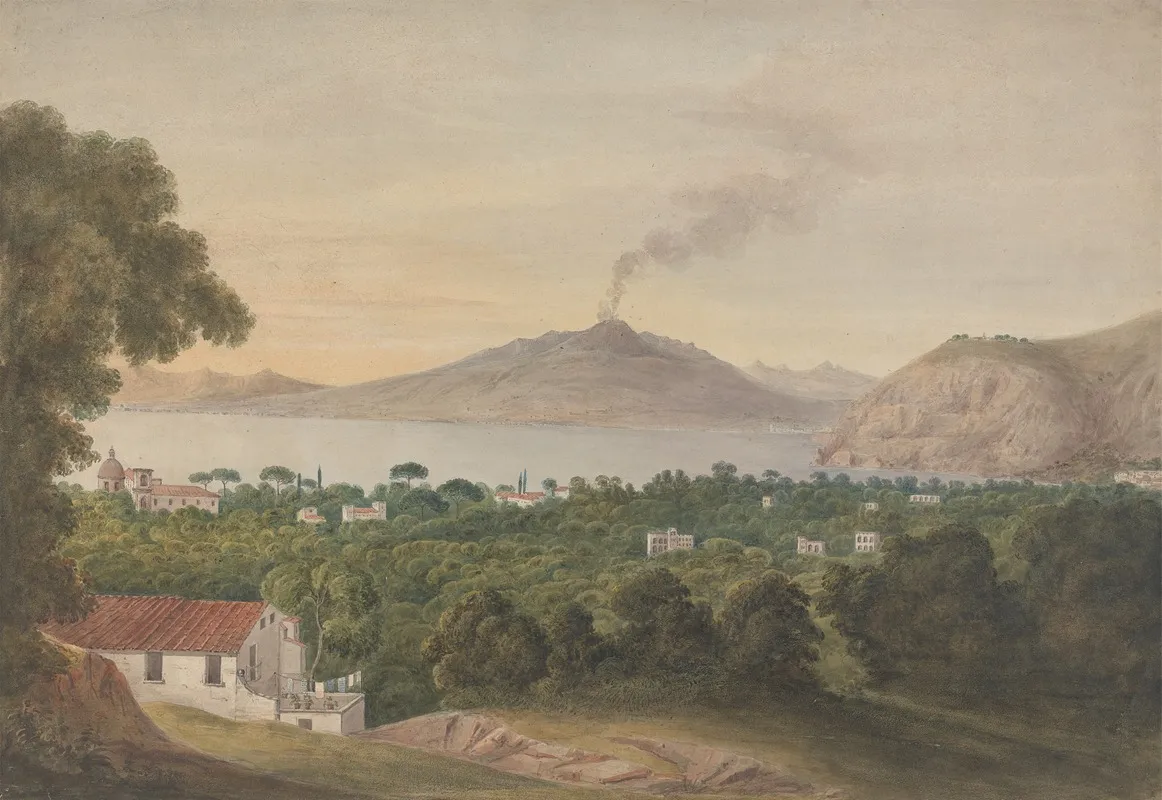 Vesuvius Across The Bay Of Naples