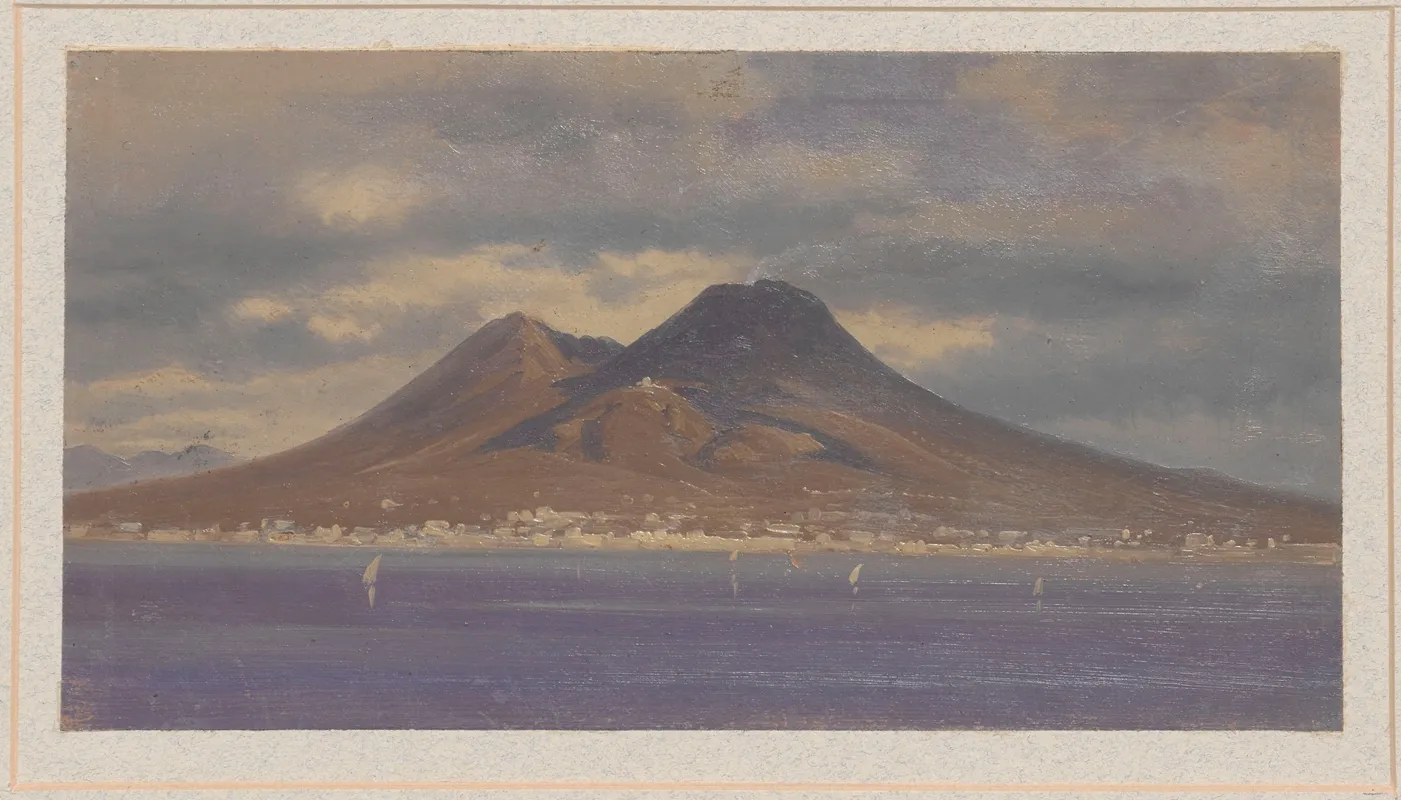Vesuvius And The Harbour Of Naples