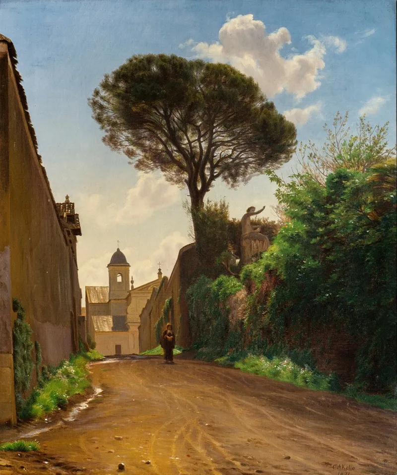 Via San Nicola Di Tolentino In Rome Wall Art by C. A. Kølle - High-Resolution Digital Print