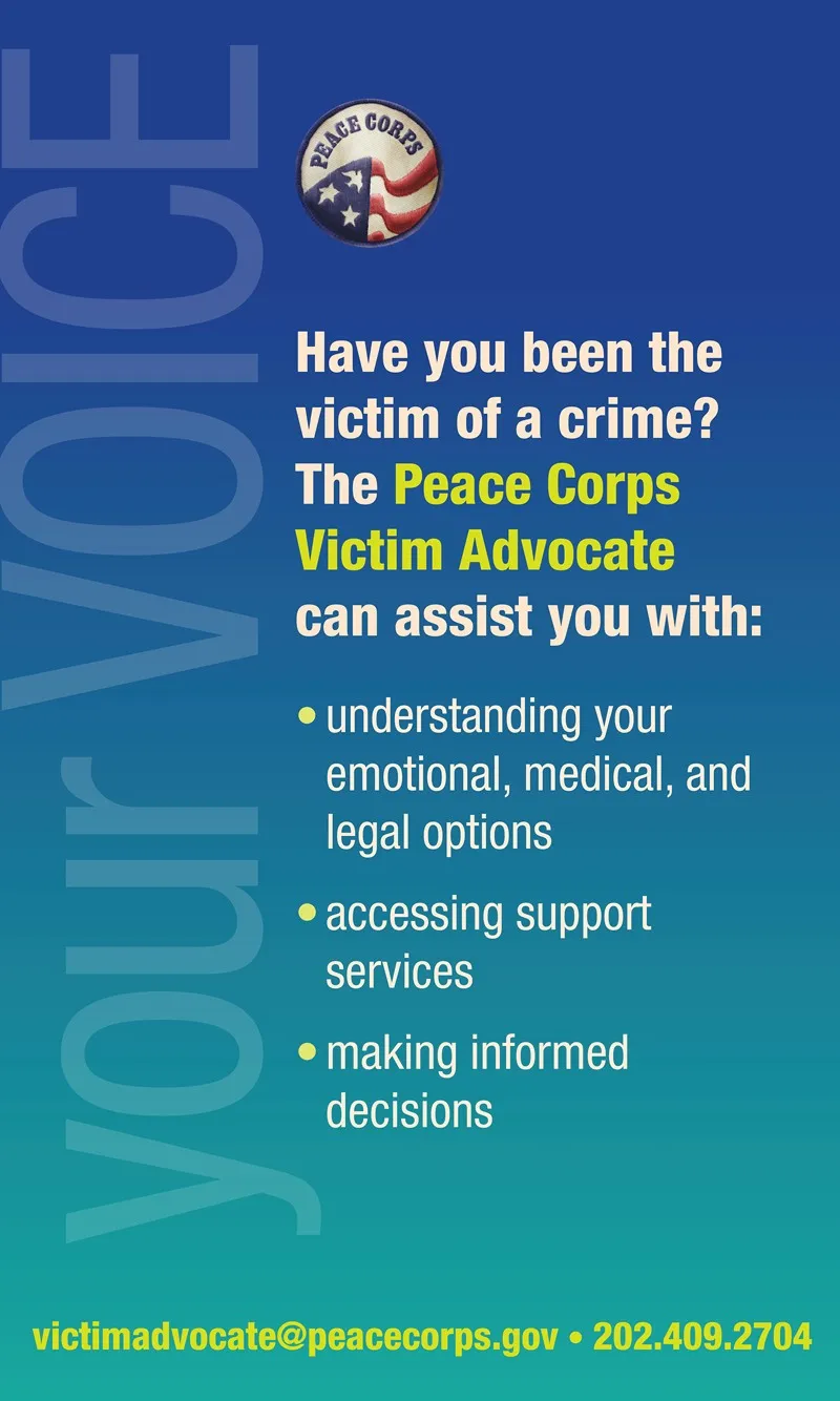 Victim Advocate Poster 1 by Peace Corps - High-Resolution Digital Print