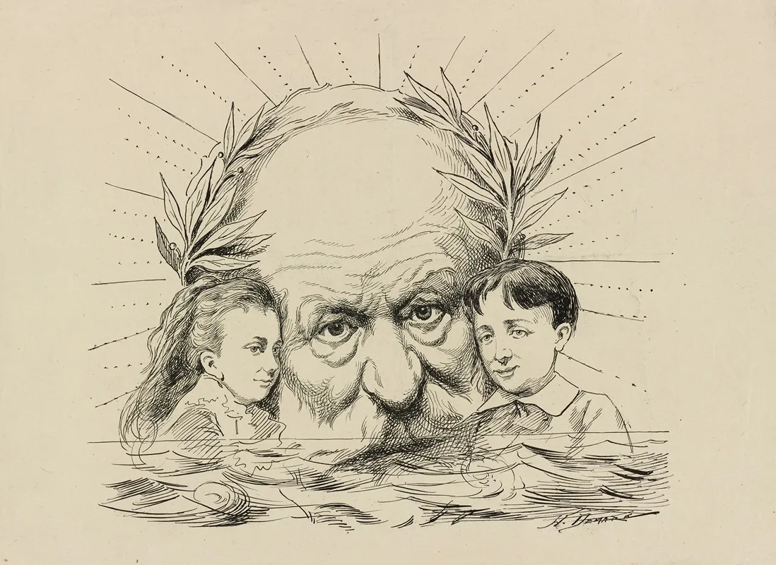 Victor Jeanne Et Georges Hugo Wall Art by Henri Demare - High-Resolution Digital Print