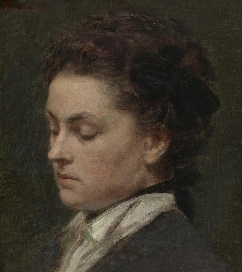 Victoria Dubourg Wife Of The Artist Wall Art by Henri Fantin-Latour - High-Resolution Digital Print