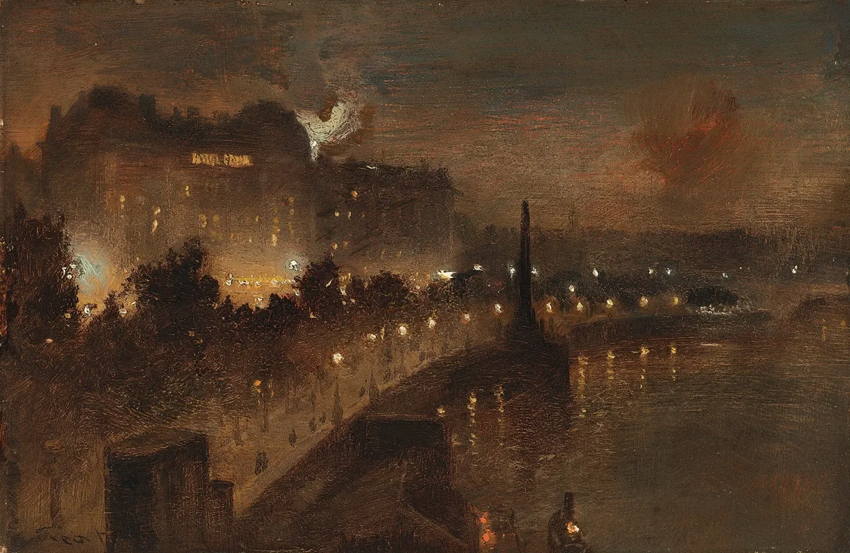Victoria Embankment From Hungerford Bridge