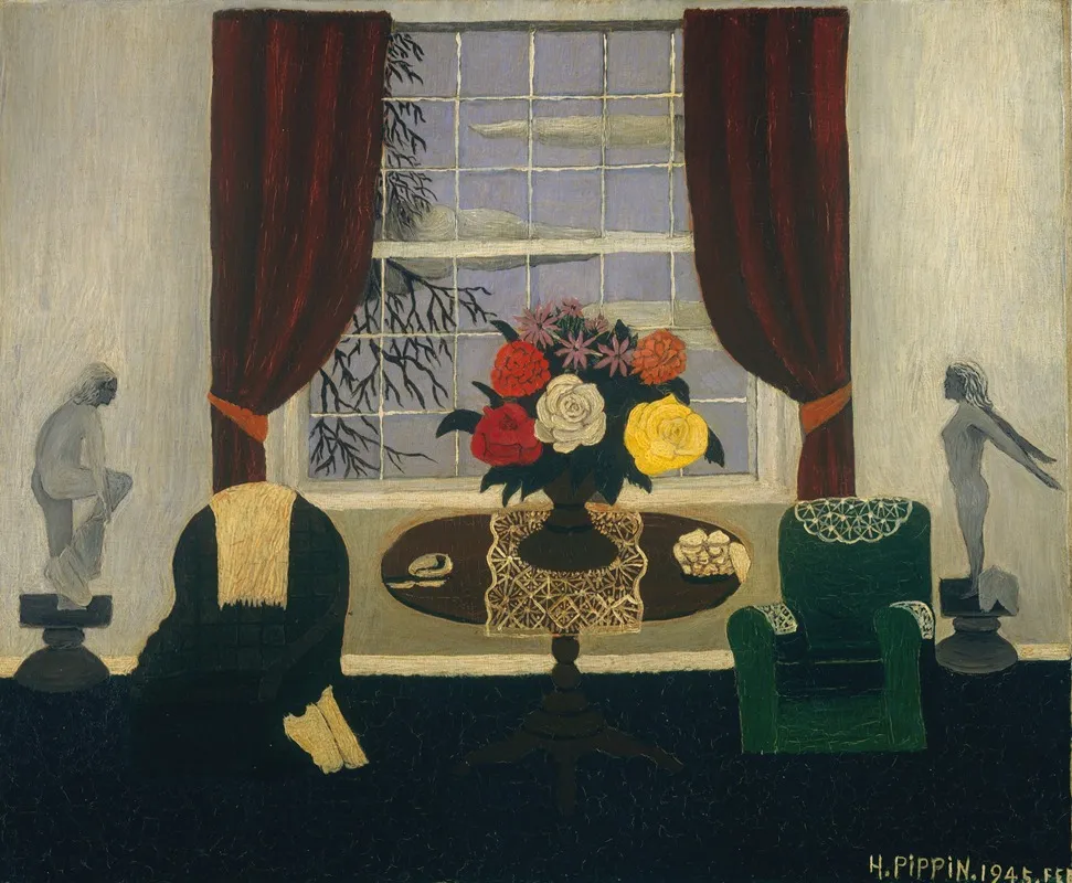 Victorian Interior I Wall Art by Horace Pippin - High-Resolution Digital Print