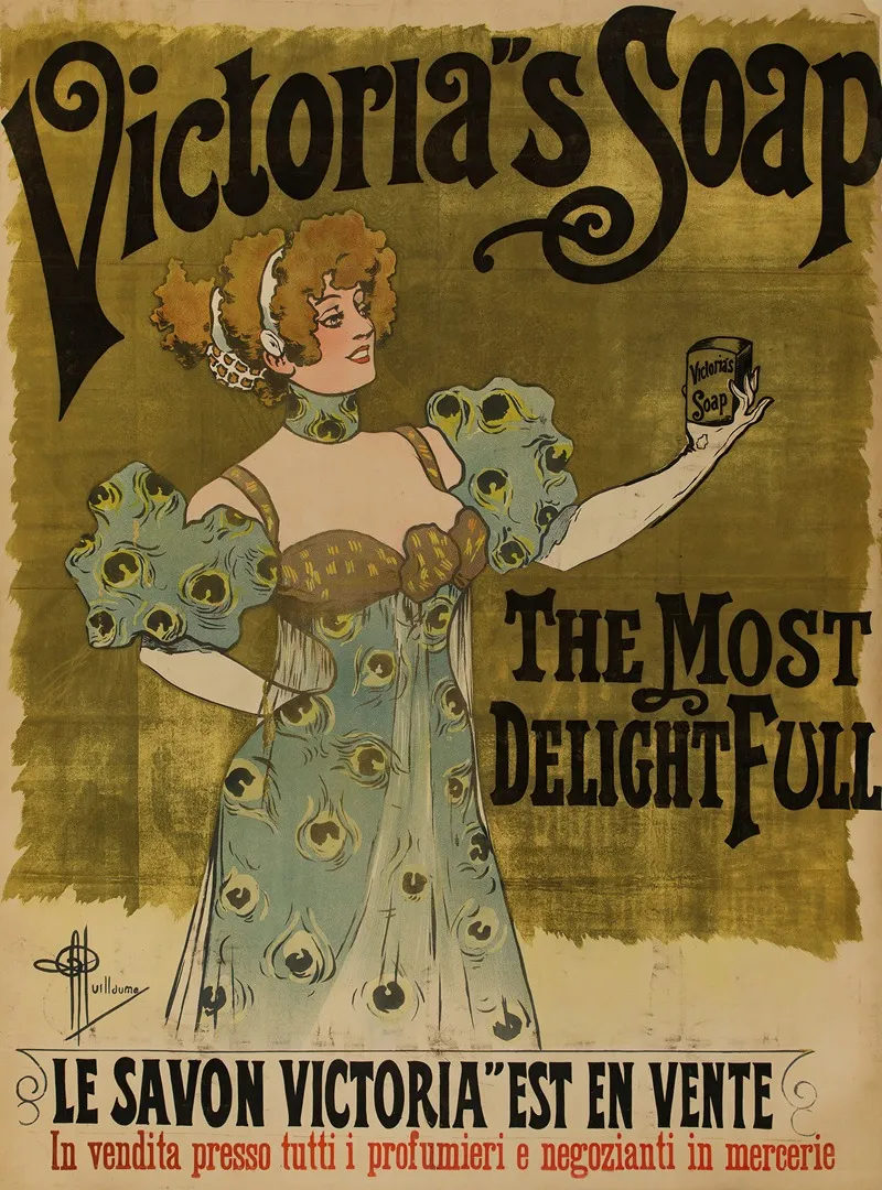 Victorias Soap Wall Art by Albert Guillaume - High-Resolution Digital Print