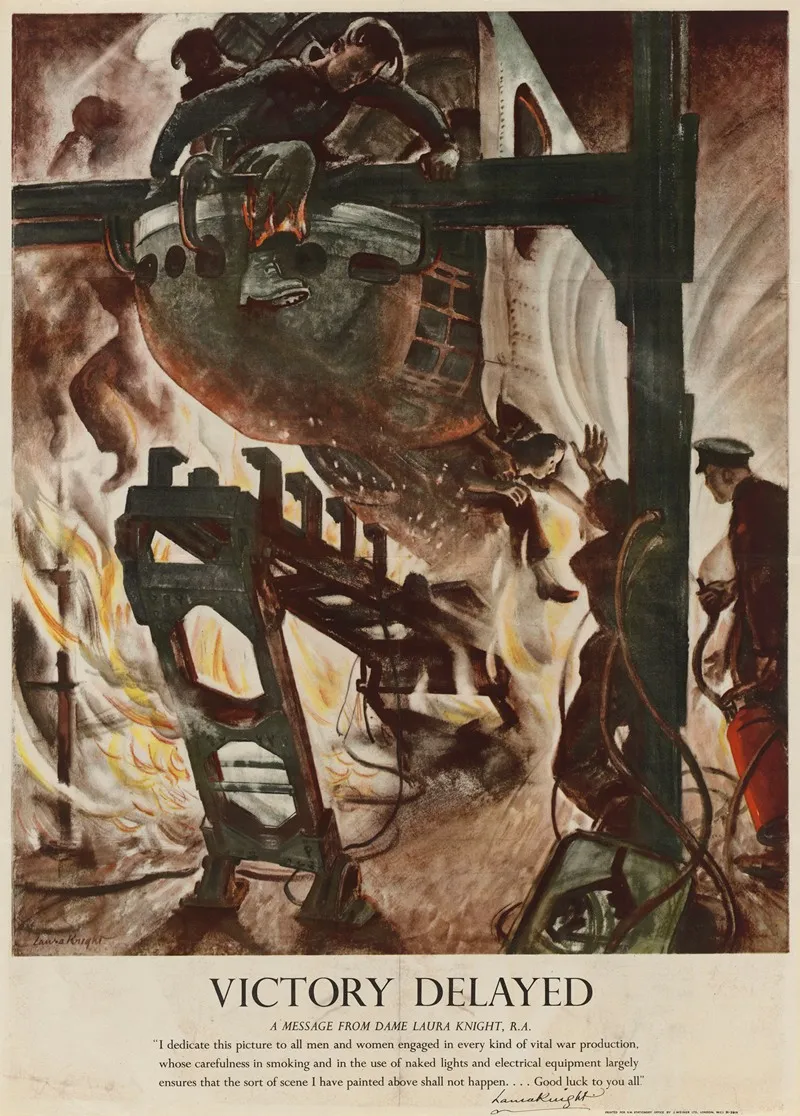 Victory Delayed Wall Art by Laura Knight - High-Resolution Digital Print