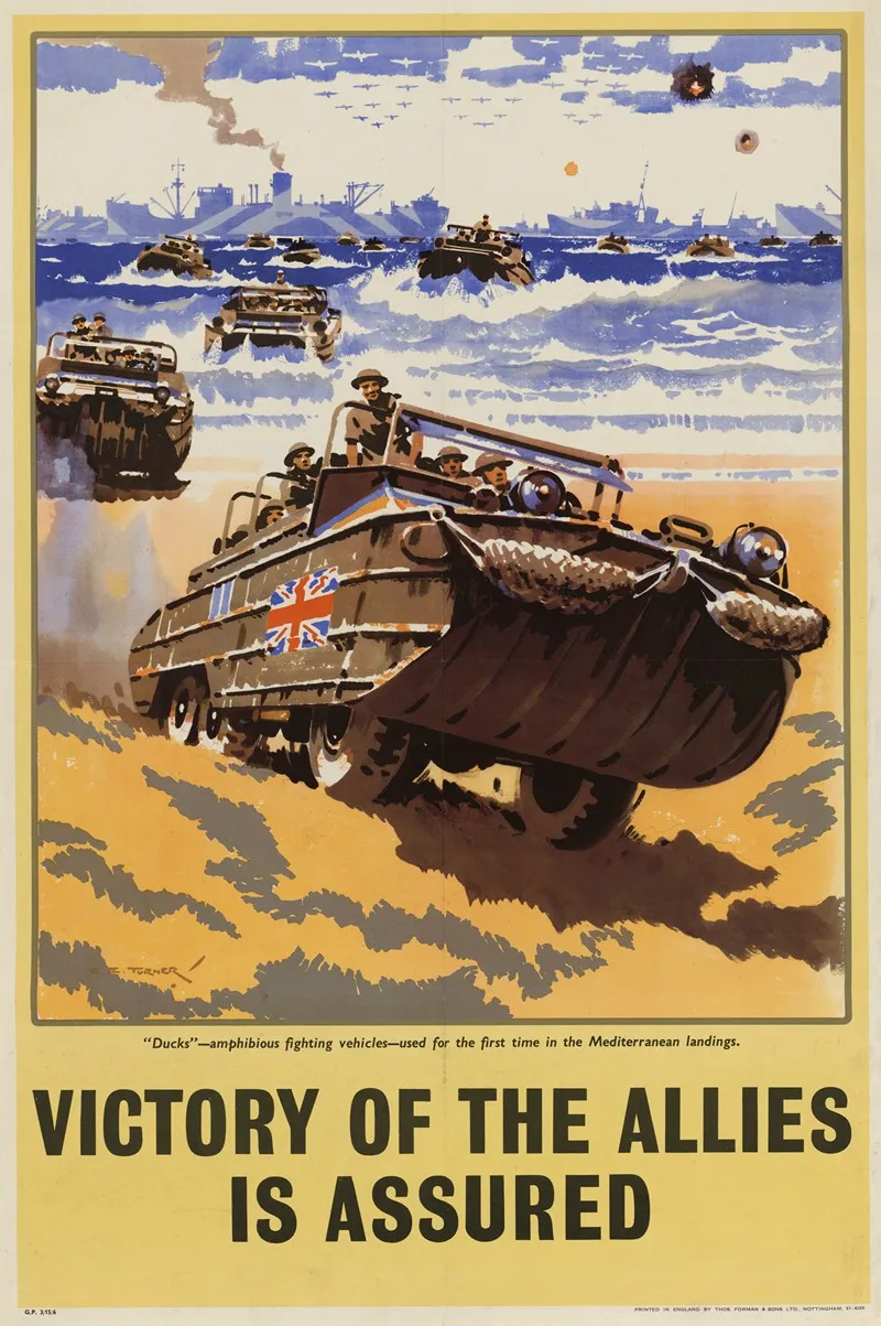 Victory Of The Allies Is Assured Wall Art by Charles E Turner - High-Resolution Digital Print