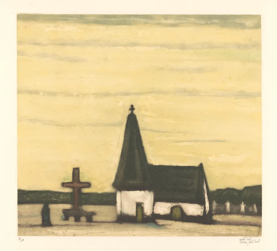 Vieille Eglise En Campine Wall Art by Armand Apol - High-Resolution Digital Print