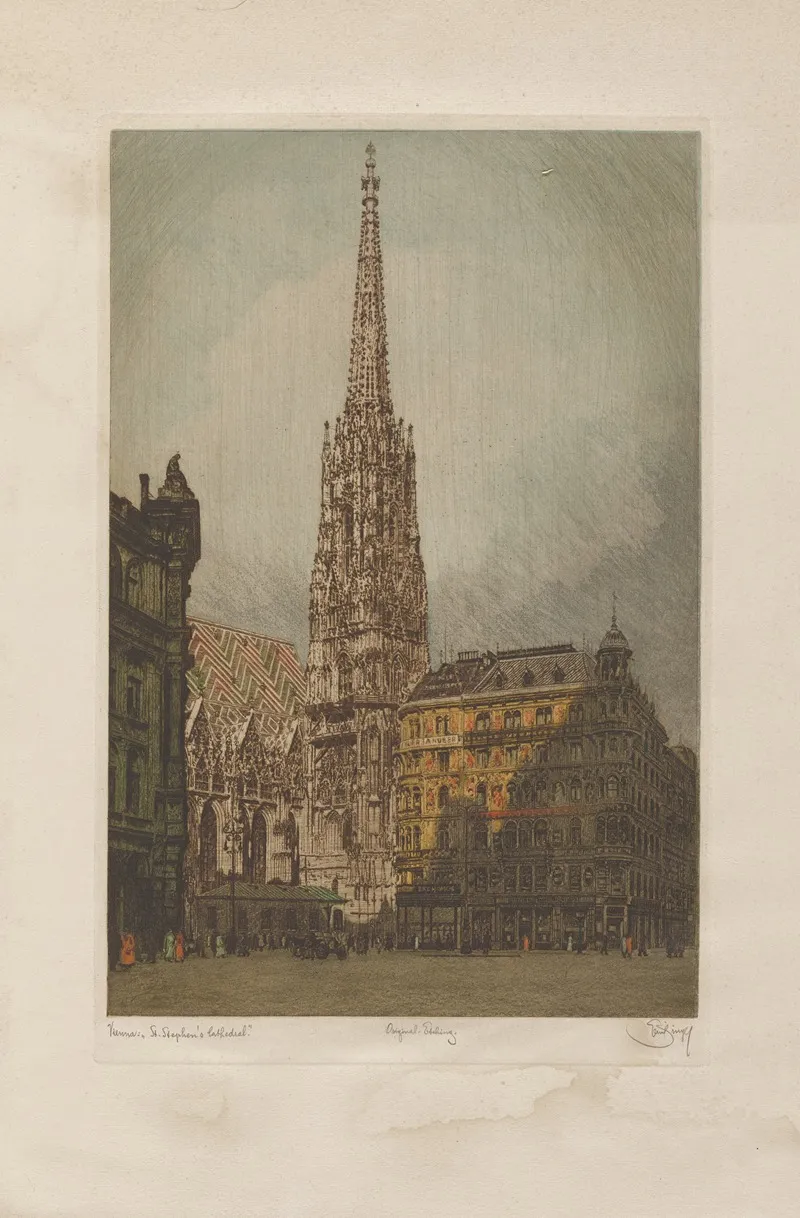 Vienna St Stephens Cathedral Wall Art by Emil Singer - High-Resolution Digital Print