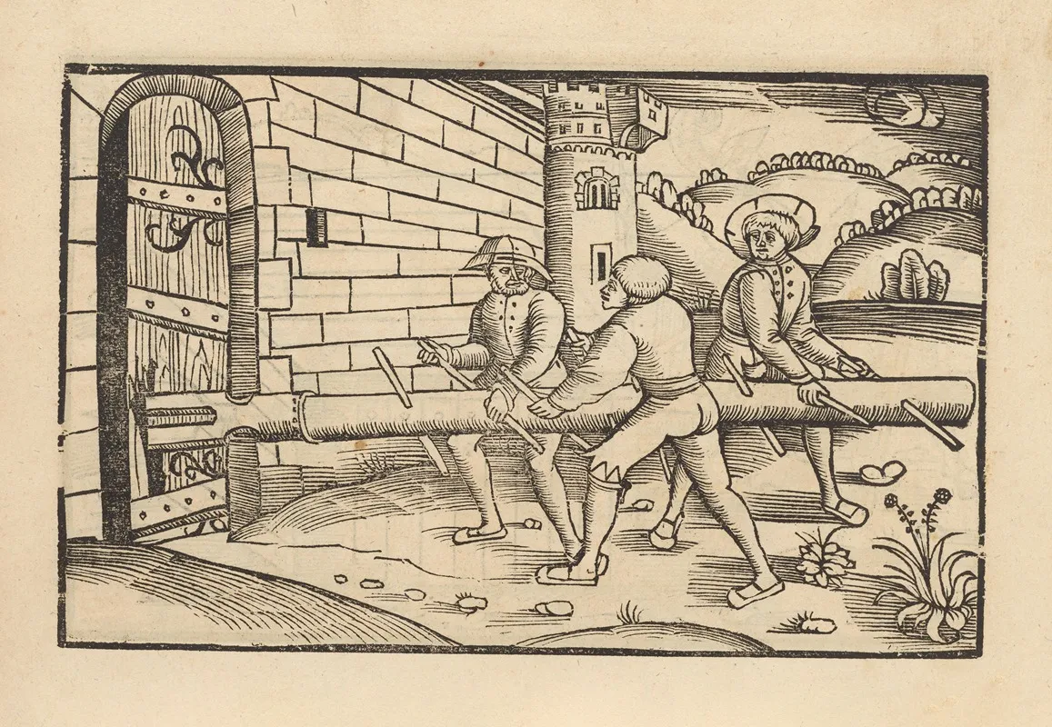 Vier Bucher Der Ritterschafft Pl 012 Wall Art by Flavius Vegetius Renatus - High-Resolution Digital Print