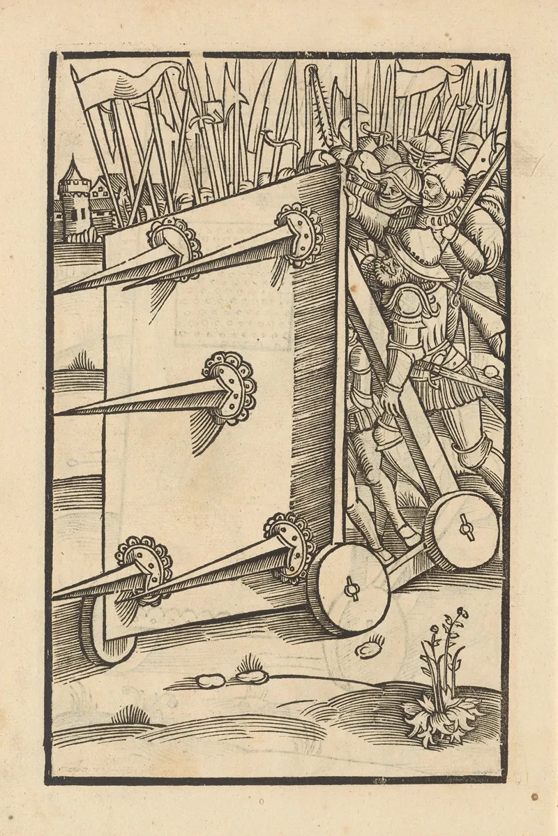 Vier Bucher Der Ritterschafft Pl 017 Wall Art by Flavius Vegetius Renatus - High-Resolution Digital Print