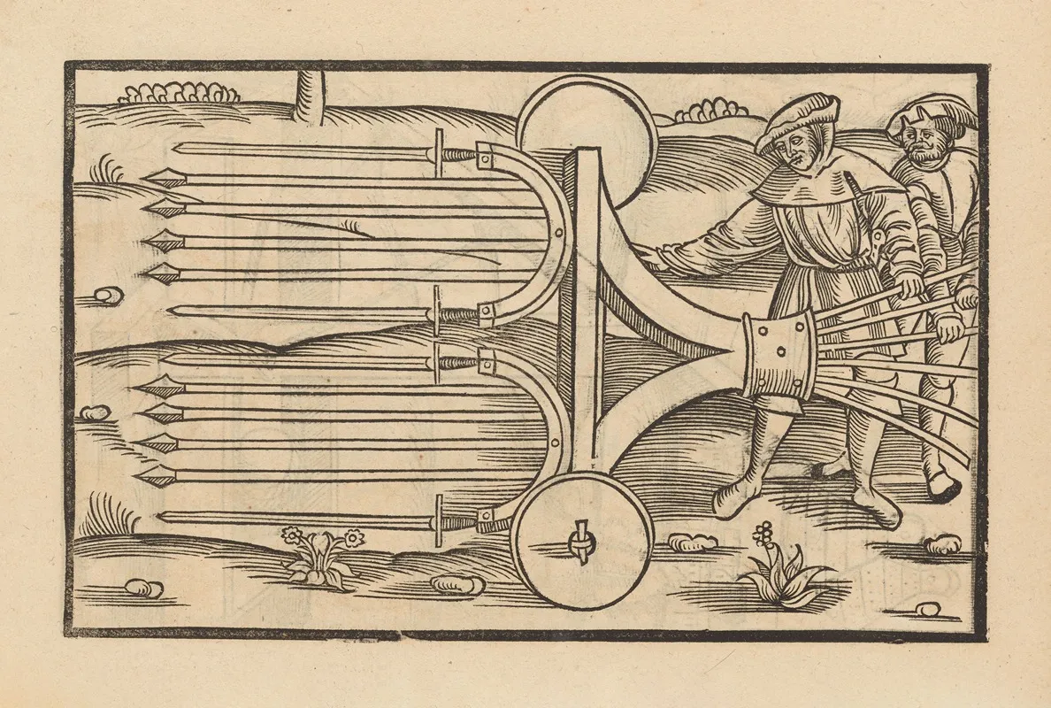 Vier Bucher Der Ritterschafft Pl 046 Wall Art by Flavius Vegetius Renatus - High-Resolution Digital Print