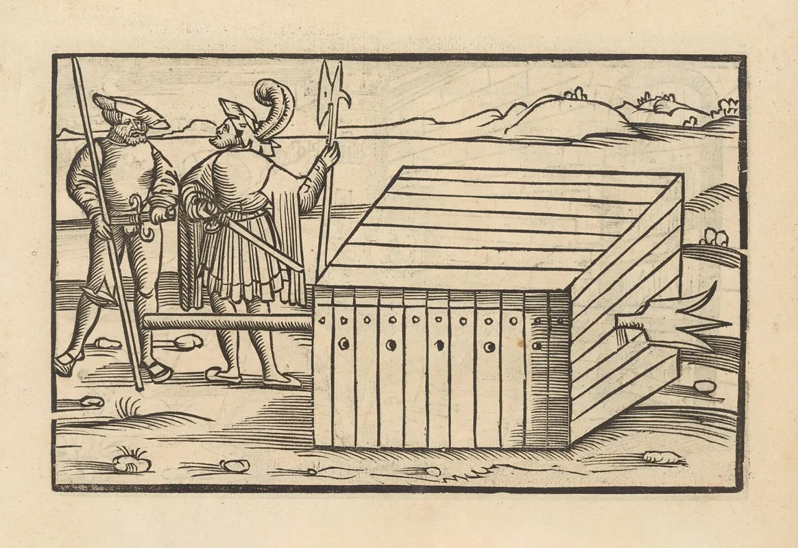 Vier Bucher Der Ritterschafft Pl 096 Wall Art by Flavius Vegetius Renatus - High-Resolution Digital Print