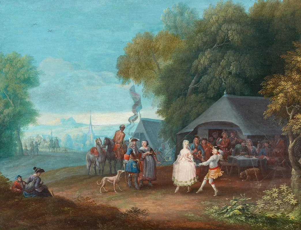 Vier Gemalde Der Jahreszeiten Wall Art by Jacques-Guillaume Van Blarenberghe - High-Resolution Digital Print