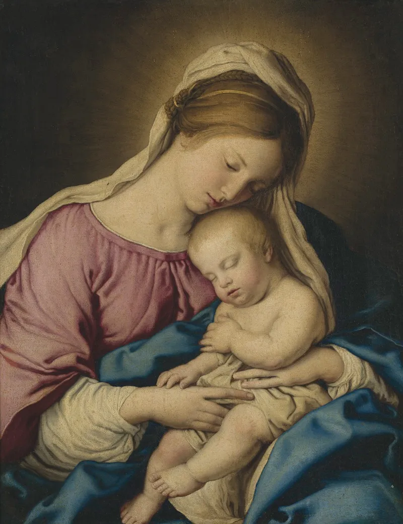 Vierge A Lenfant 2 Wall Art by Giovanni Battista Salvi da Sassoferrato - High-Resolution Digital Print