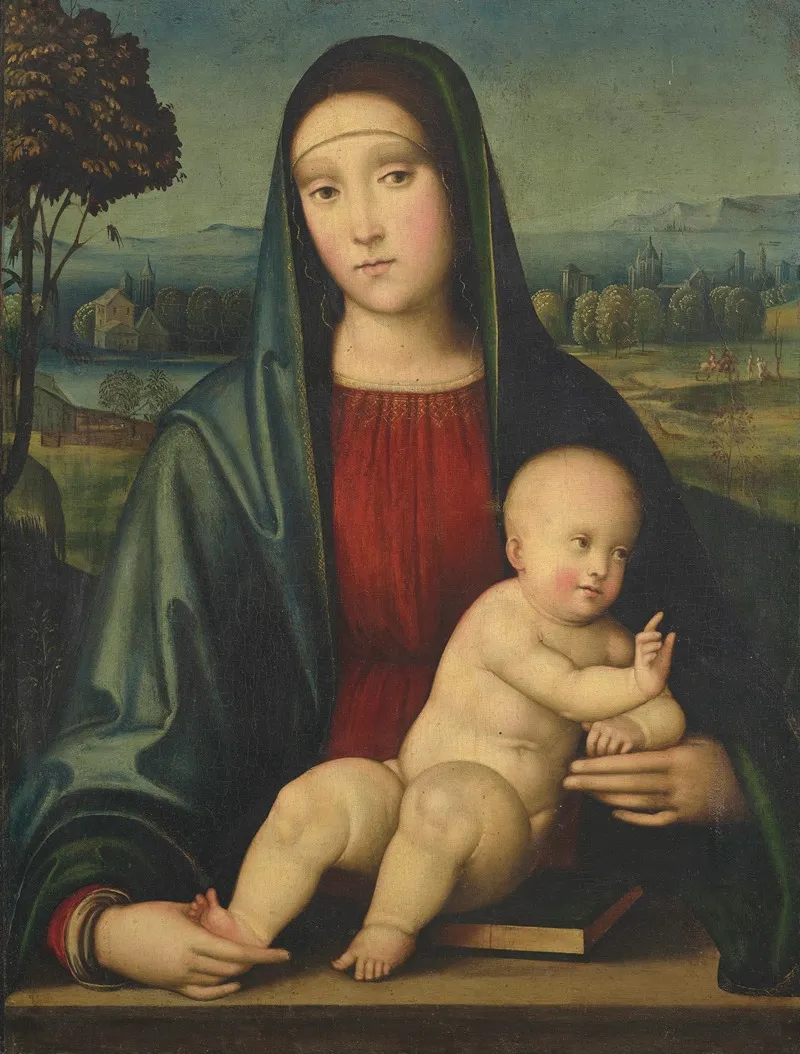 Vierge A Lenfant Wall Art by Francesco Francia - High-Resolution Digital Print