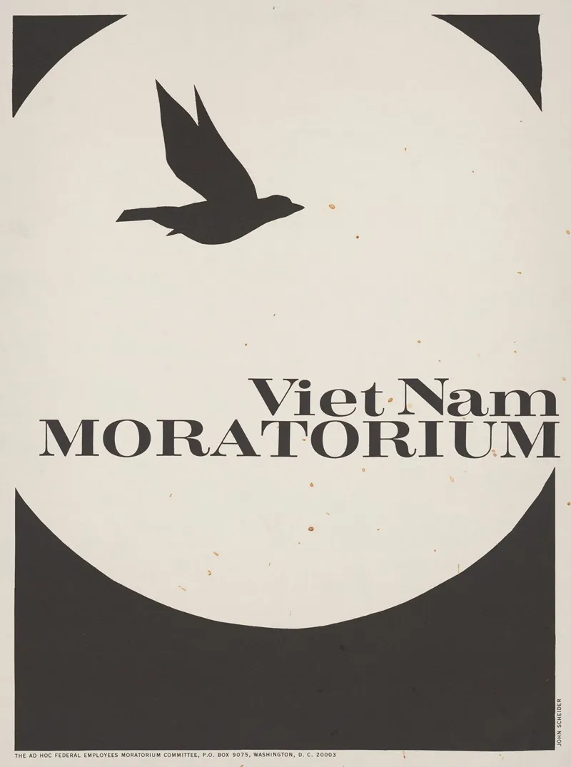 Viet Nam Moratorium Wall Art by John Scheider - High-Resolution Digital Print