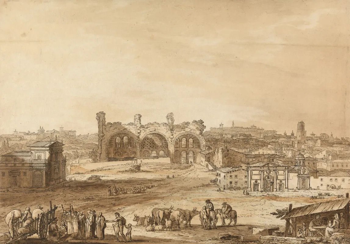View Across The Campo Vaccino Rome
