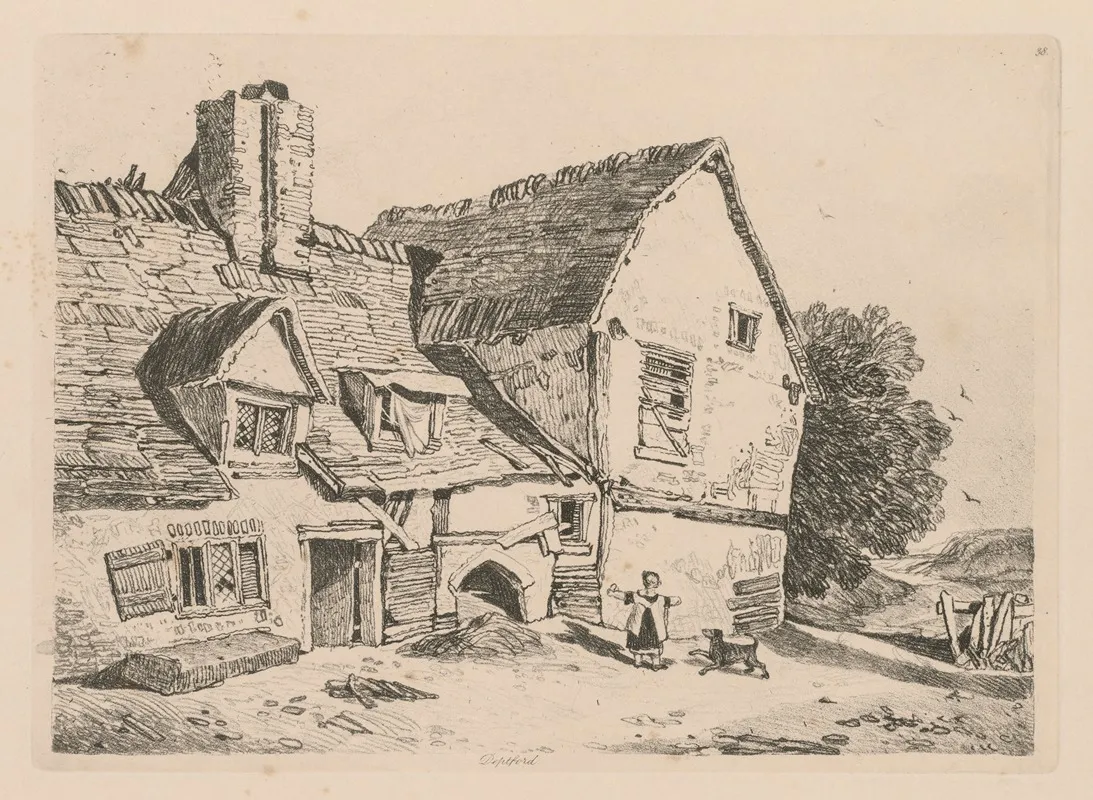 View At Deptford Wall Art by John Sell Cotman - High-Resolution Digital Print