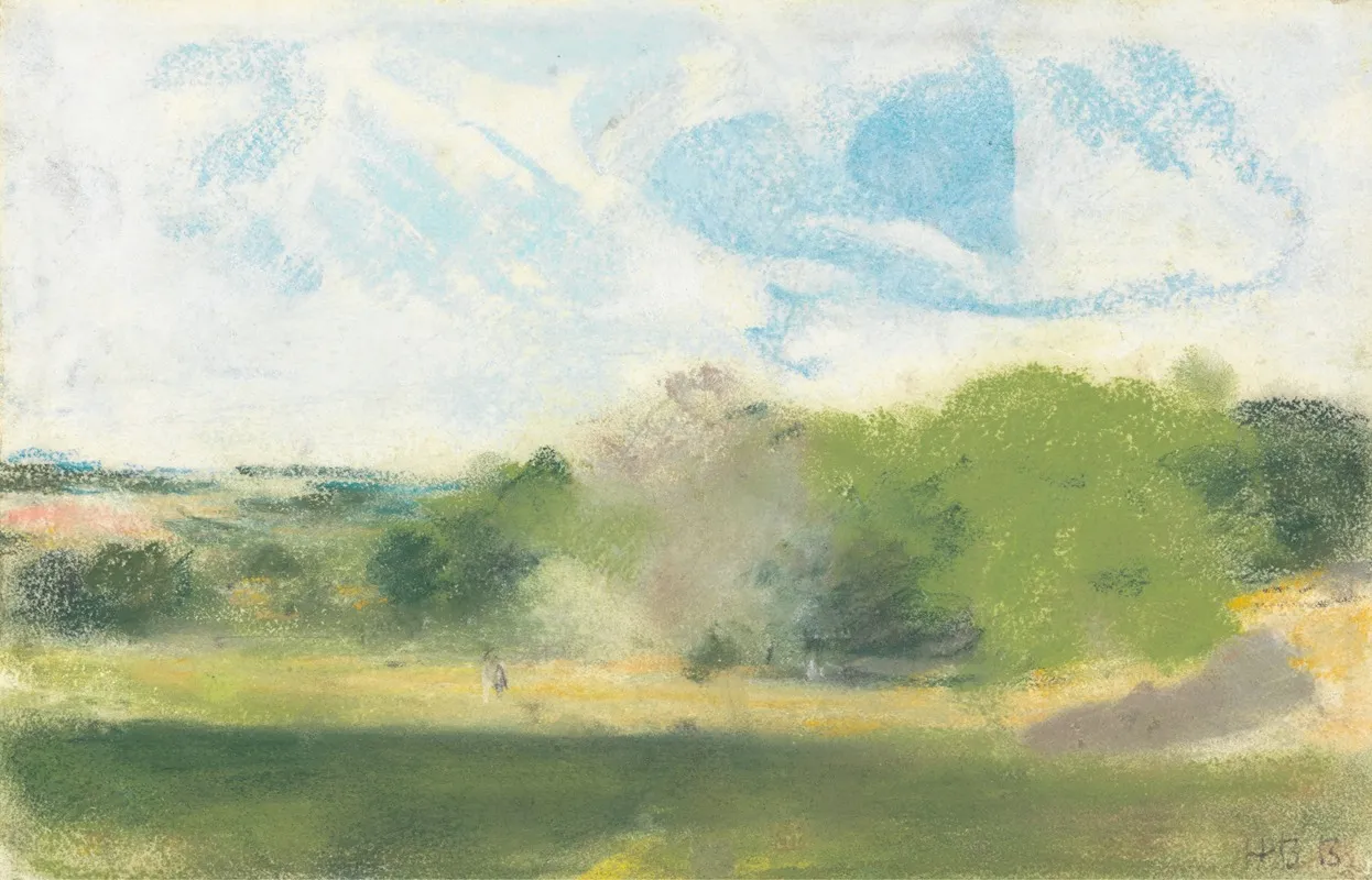 View At Oaklands Wall Art by Hercules Brabazon Brabazon - High-Resolution Digital Print