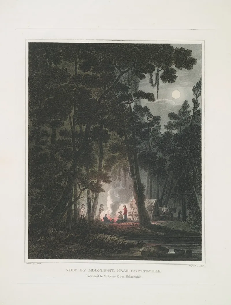 View By Moonlight Near Fayetteville Wall Art by Joshua Shaw - High-Resolution Digital Print