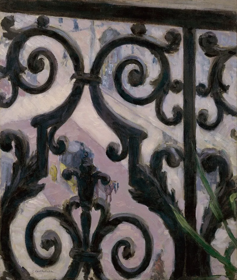 View From A Balcony Wall Art by Gustave Caillebotte - Canvas Print