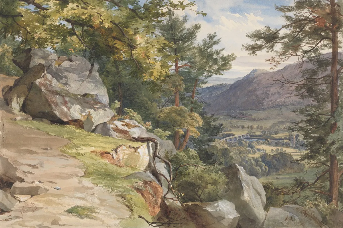 View From Craig Y Barns Dunkeld Looking South
