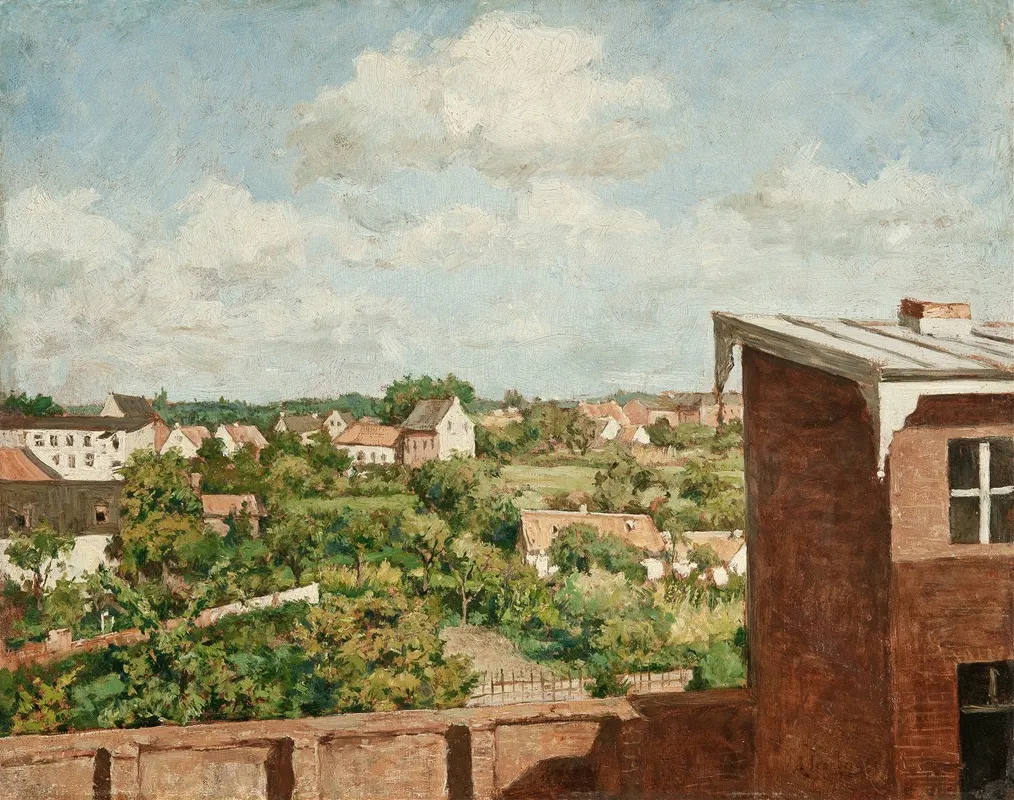 View From Dusseldorf Wall Art by August Jernberg - High-Resolution Digital Print