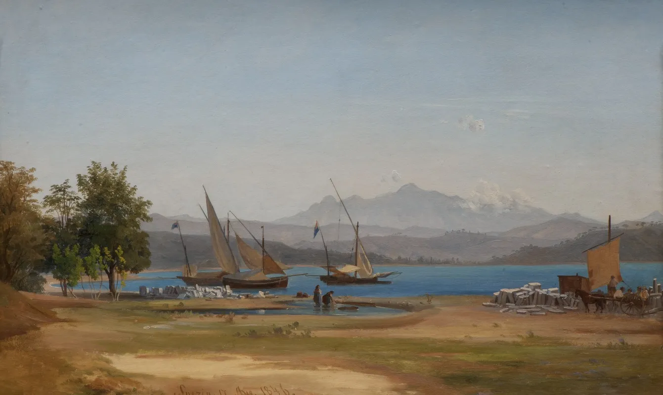 View From La Spezia 2 Wall Art by Joseph Magnus Stäck - High-Resolution Digital Print