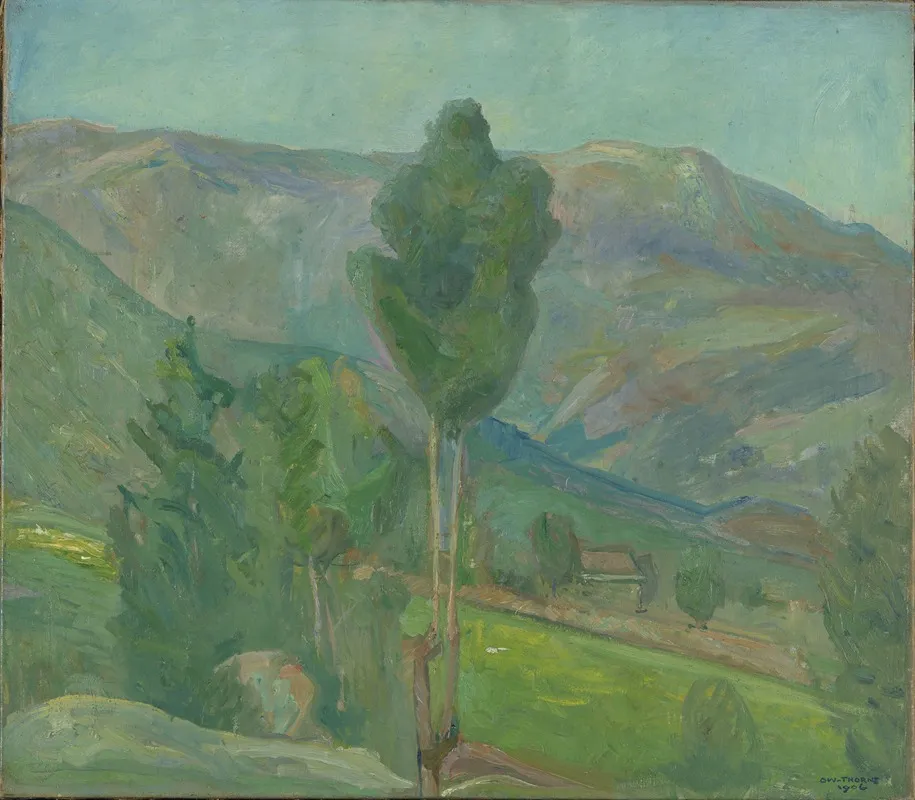 View From Seljord Wall Art by Oluf Wold-Torne - High-Resolution Digital Print