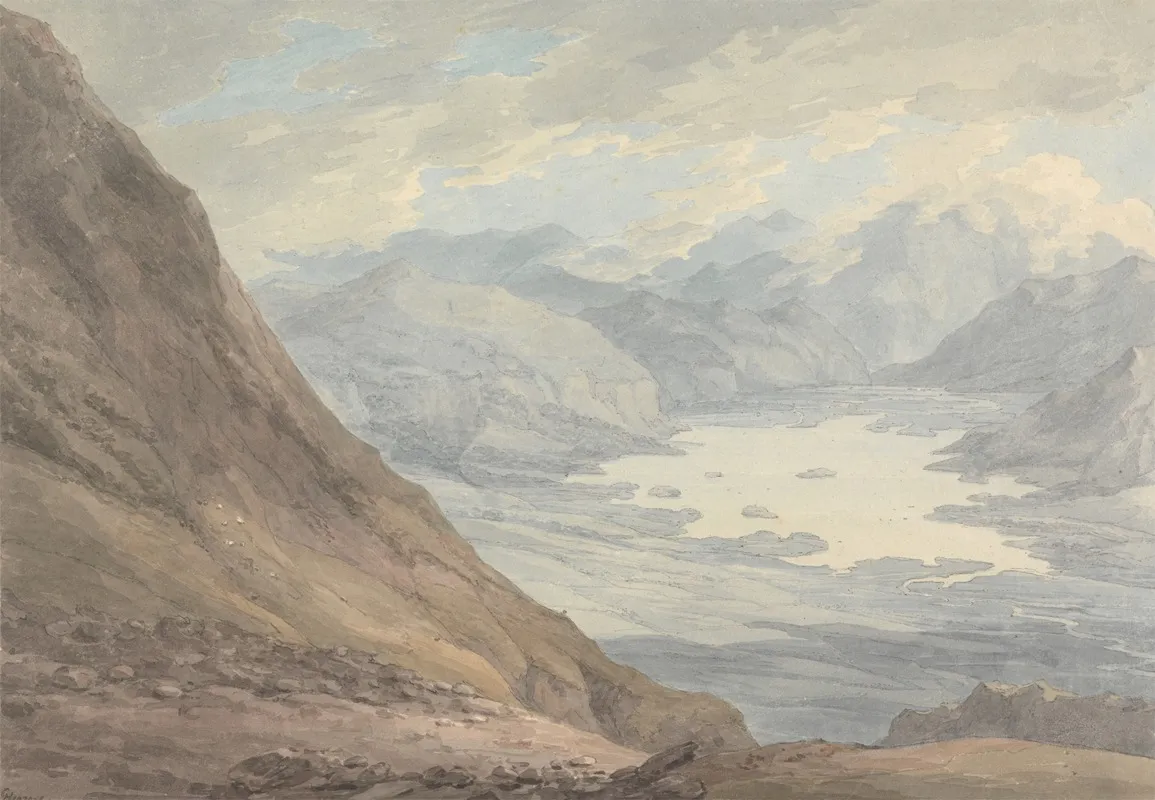 View From Skiddaw Over Derwent Water
