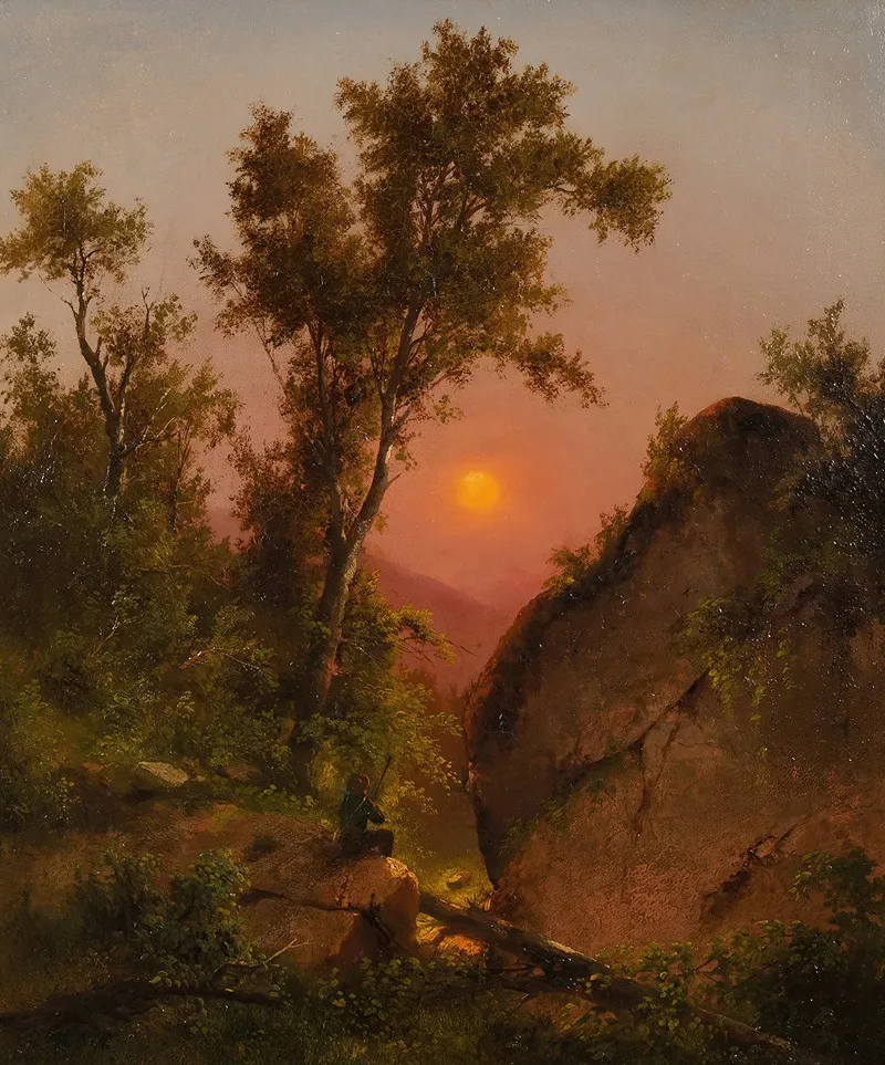 View From The Bluff Sunset Wall Art by Henry Ary - High-Resolution Digital Print