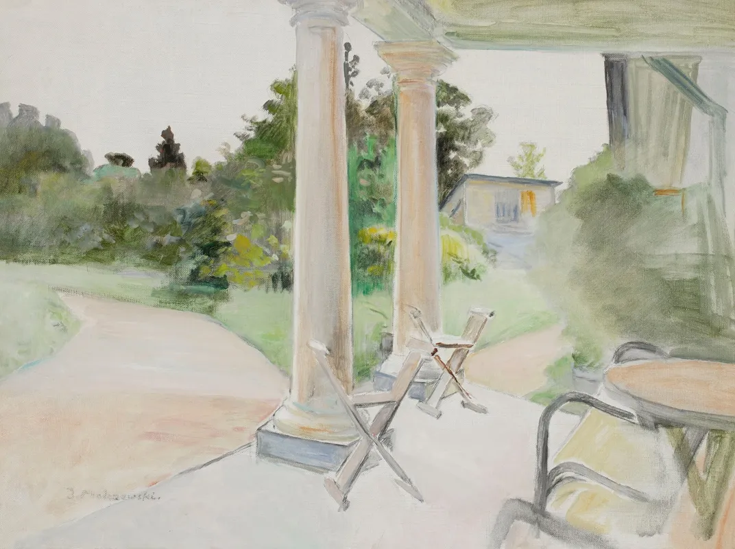 View From The Porch In Luslawice Wall Art by Jacek Malczewski - High-Resolution Digital Print