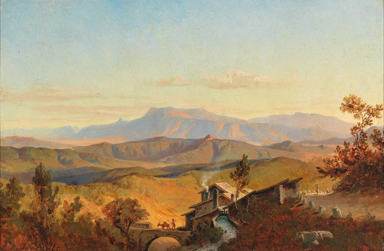 View From The Sabine Hills Near Rome