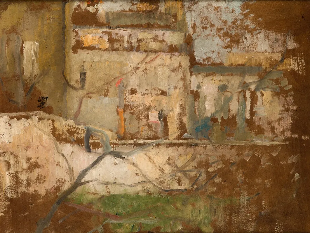 View From The Studios Window 2 Wall Art by Olga Boznanska - High-Resolution Digital Print