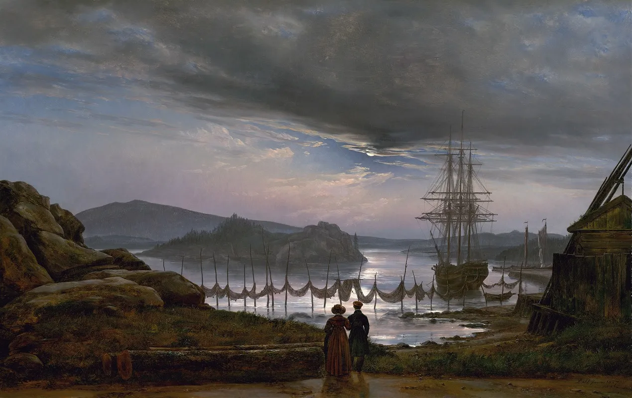 View From Vaekero Near Christiania Wall Art by Johan Christian Dahl - High-Resolution Digital Print