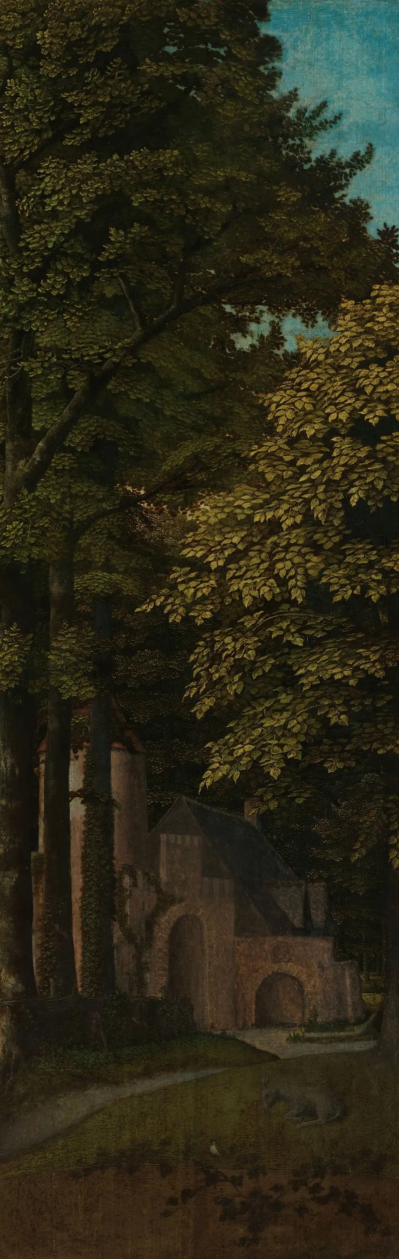 View In A Forest Outer Left Wing Of A Triptych