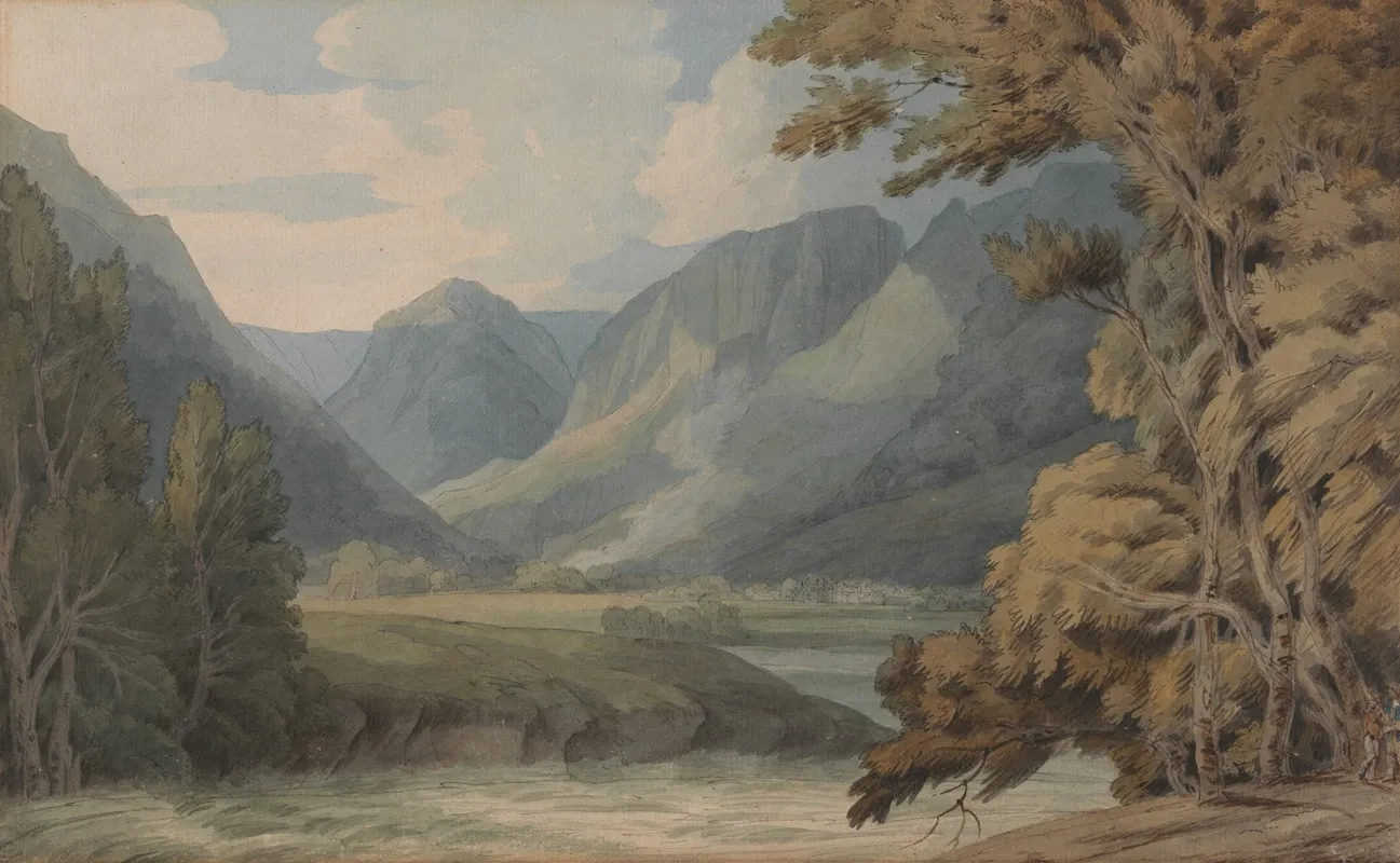 View In Borrowdale Of Eagle Crag And Rosthwaite