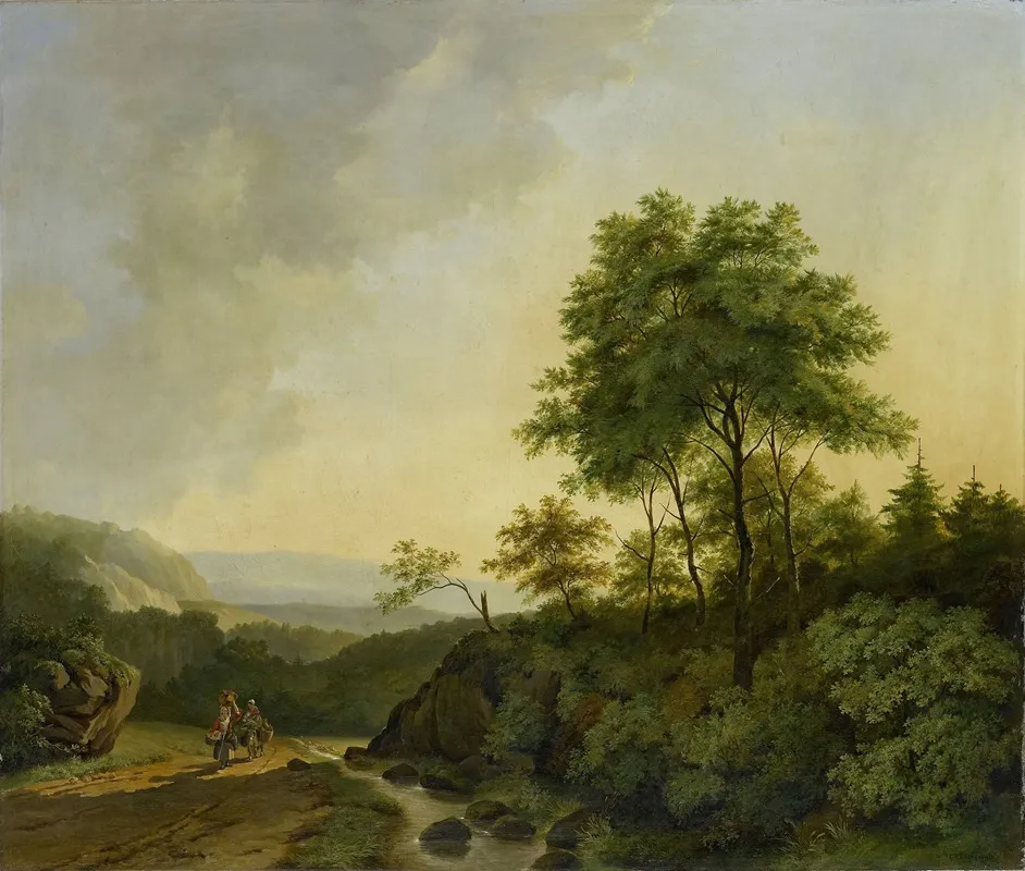 View In The Harz Mountains Wall Art by Cornelis François Roos - High-Resolution Digital Print