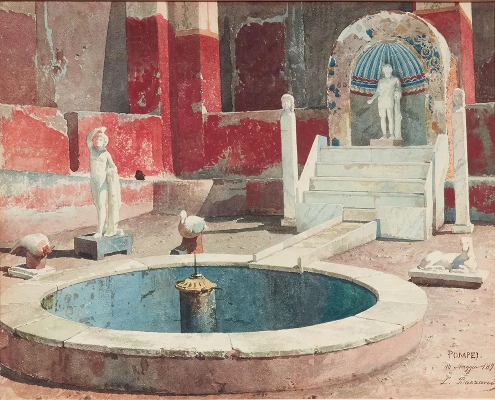View Into A House With Atrium Pompeii