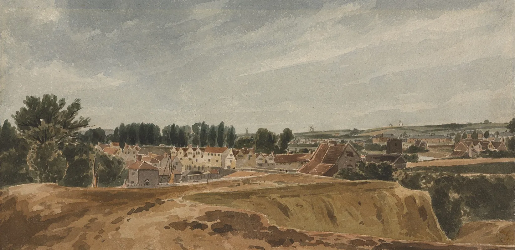 View Near Bishopsgate Bridge With Cow Tower Looking Towards Mousehold