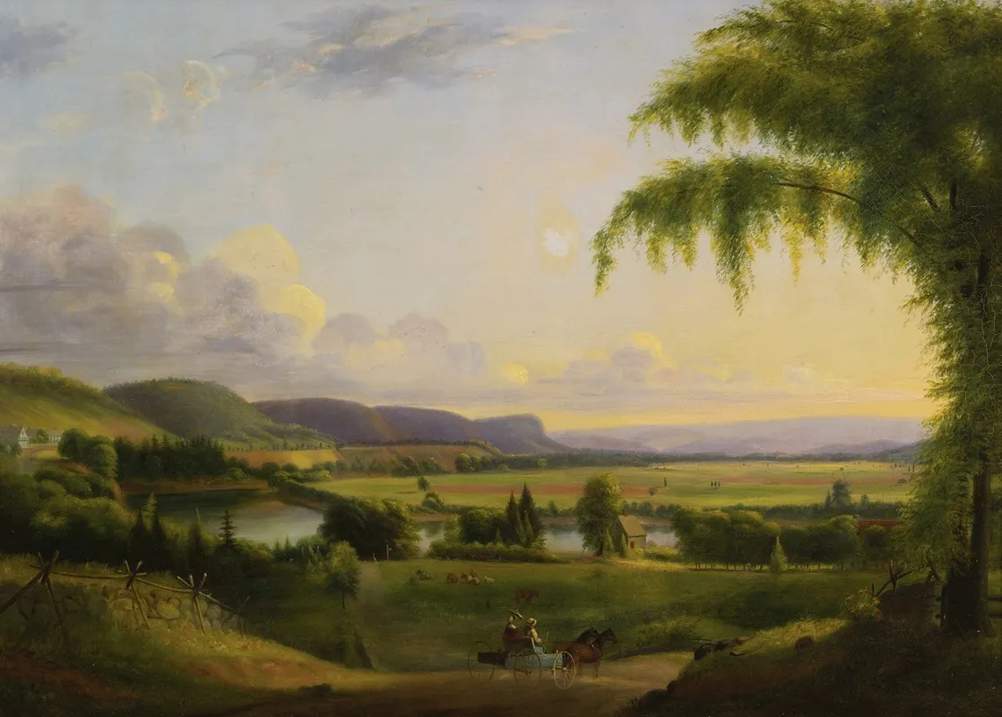 View Near Deerfield Wall Art by Albion Harris Bicknell - High-Resolution Digital Print