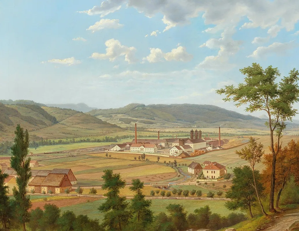 View Of A Factory In Usti Nad Labem