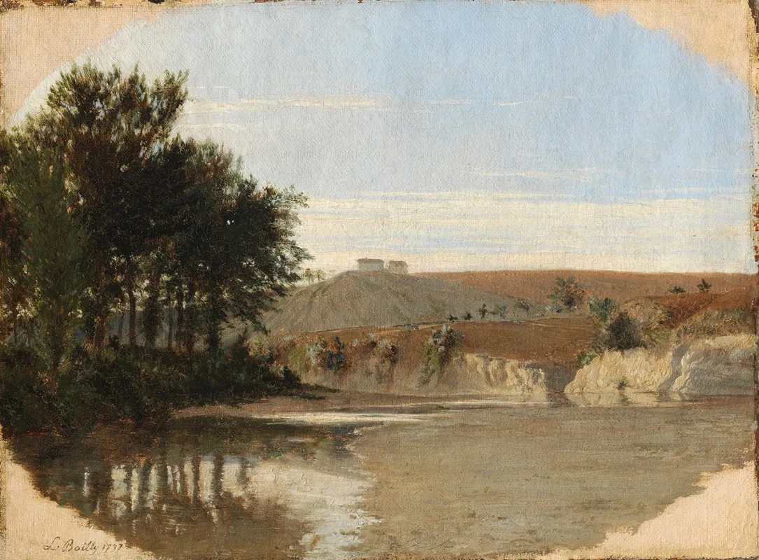 View Of A Lake 2 Wall Art by Louis-Léopold Boilly - Canvas Print