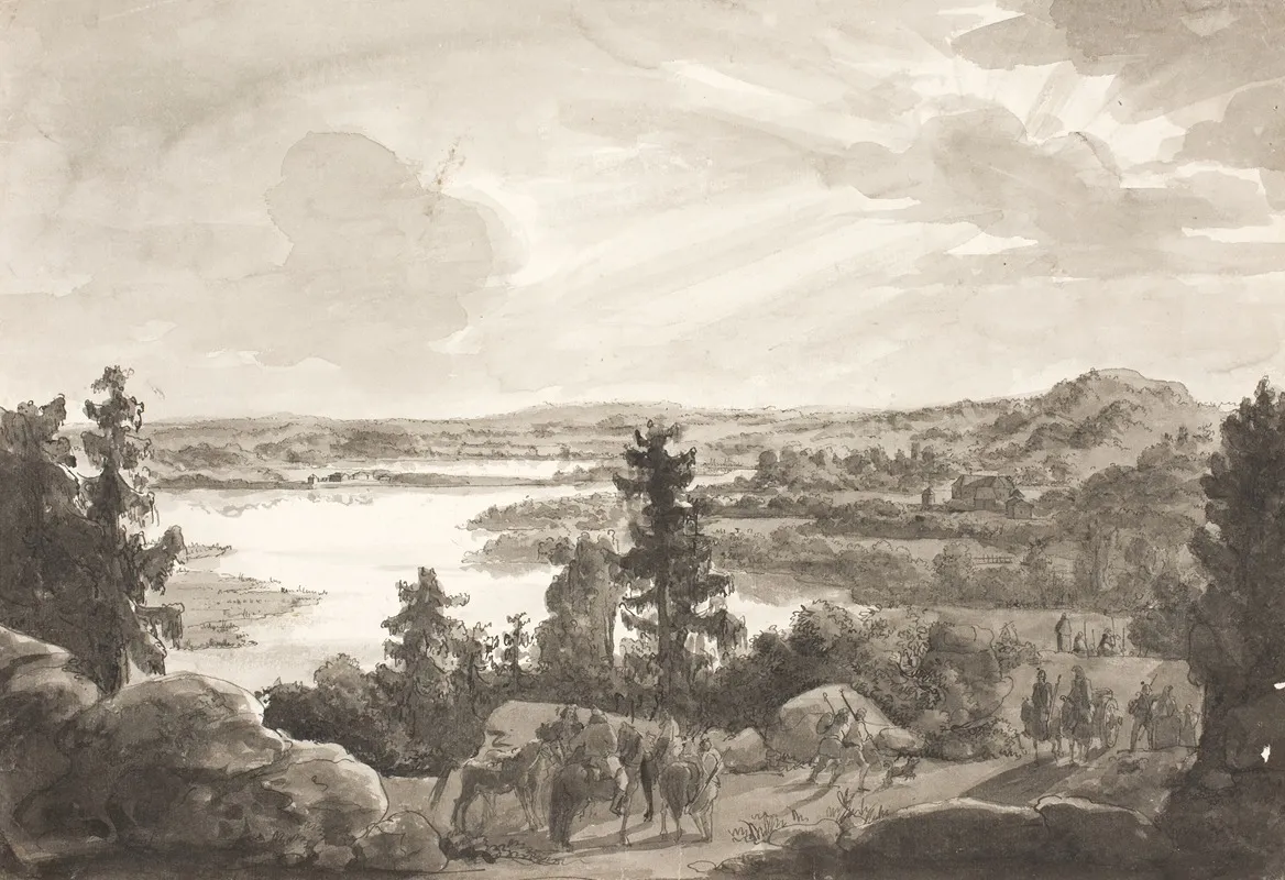 View Of A Lake Norway Wall Art by Johan Christian Dahl - High-Resolution Digital Print