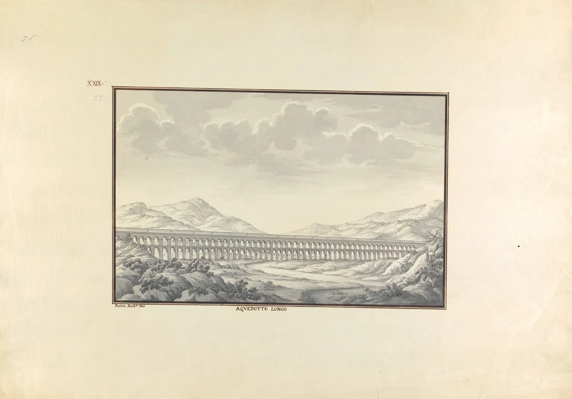 View Of A Long Aqueduct
