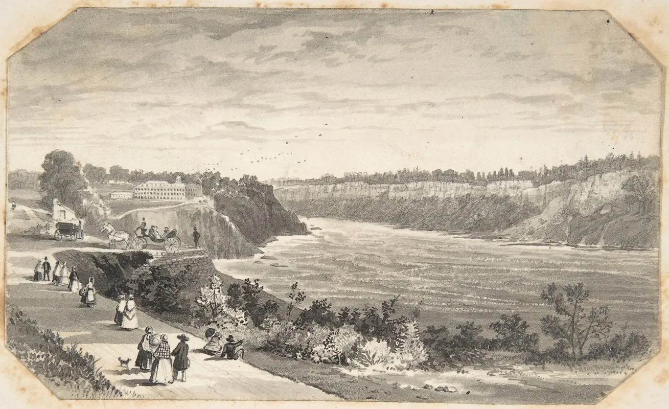 View Of A River With A Promenade