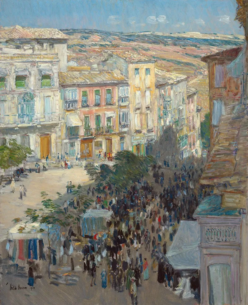 View Of A Southern French City
