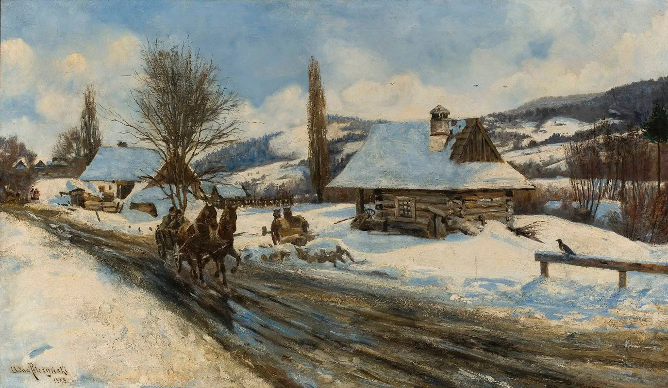 View Of A Submontane Village
